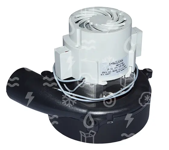 motor vysavače 1000 W/230 V, (D=144 mm, H=139 mm), 1.st tangenciální by-pass